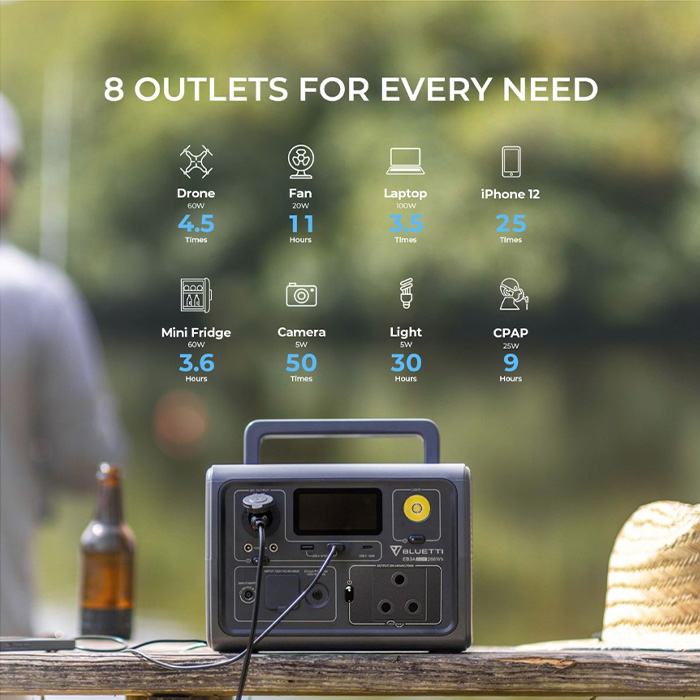 BLUETTI EB3A Portable Power Station 600W 268Wh - Image 8